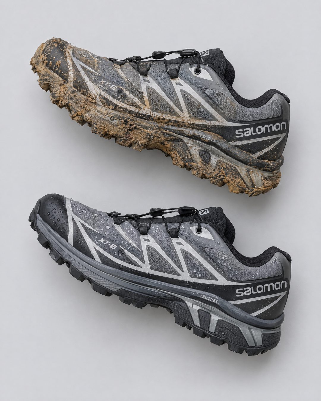 Salomon XT-6: в грязи и после чистки с пропиткой