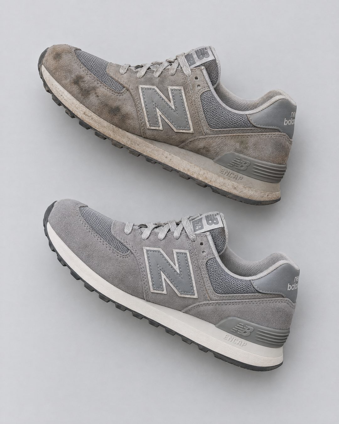 New Balance 574 из замши: до и после чистки